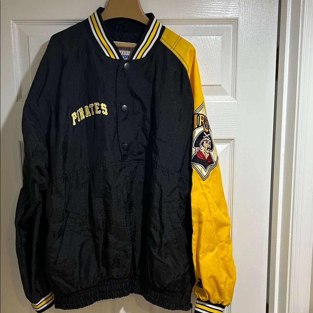 VINTAGE STARTER Pirates Quarter Snap Jacket